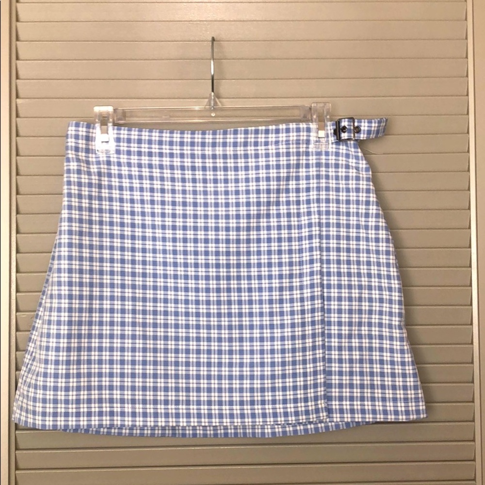 Super Cute Blue Plaid Wild Fable Skirt